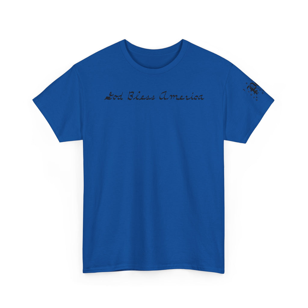 Patriotic 'God Bless America' Tee — 'We The People' Backprint 250th Celebration T-Shirt
