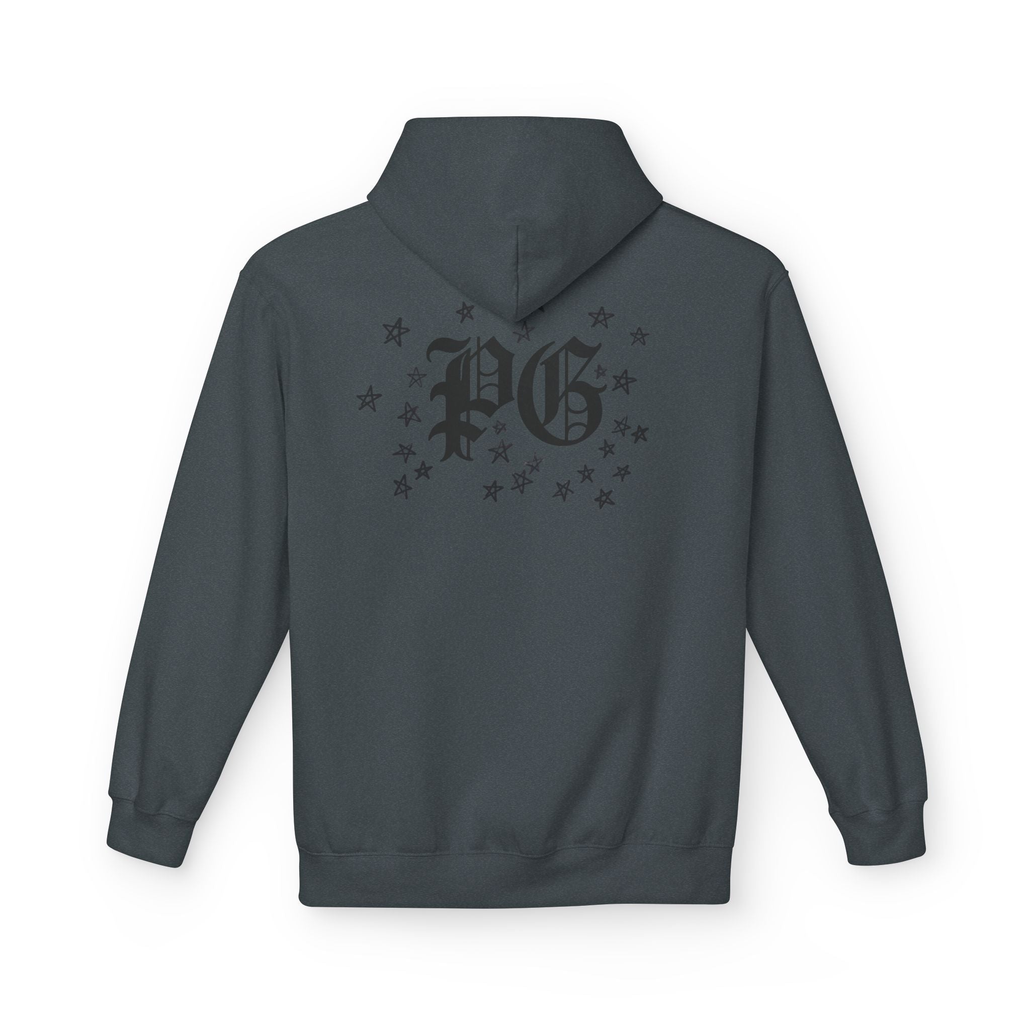 Skull & Daggers Hoodie — Gothic 'PG' Star Back Graphic