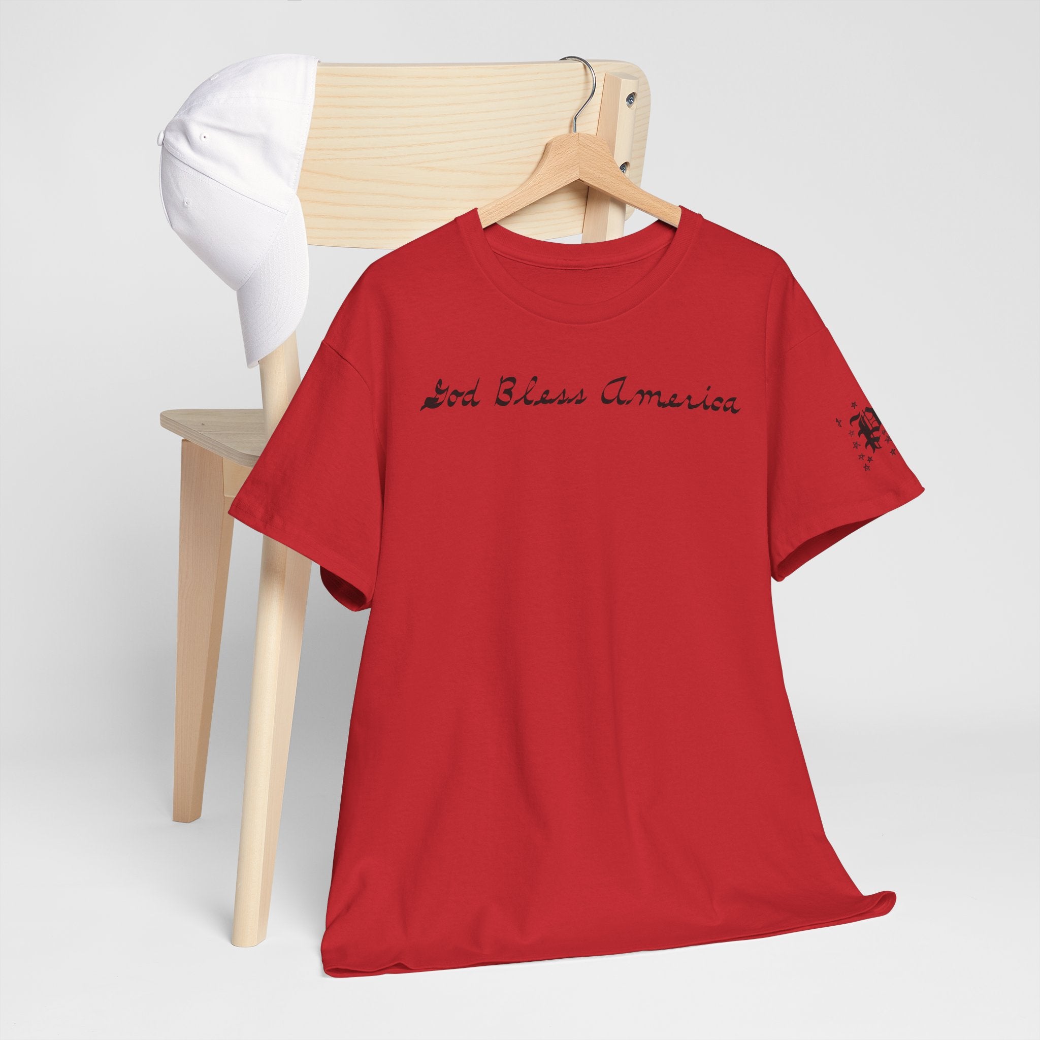 Patriotic 'God Bless America' Tee — 'We The People' Backprint 250th Celebration T-Shirt