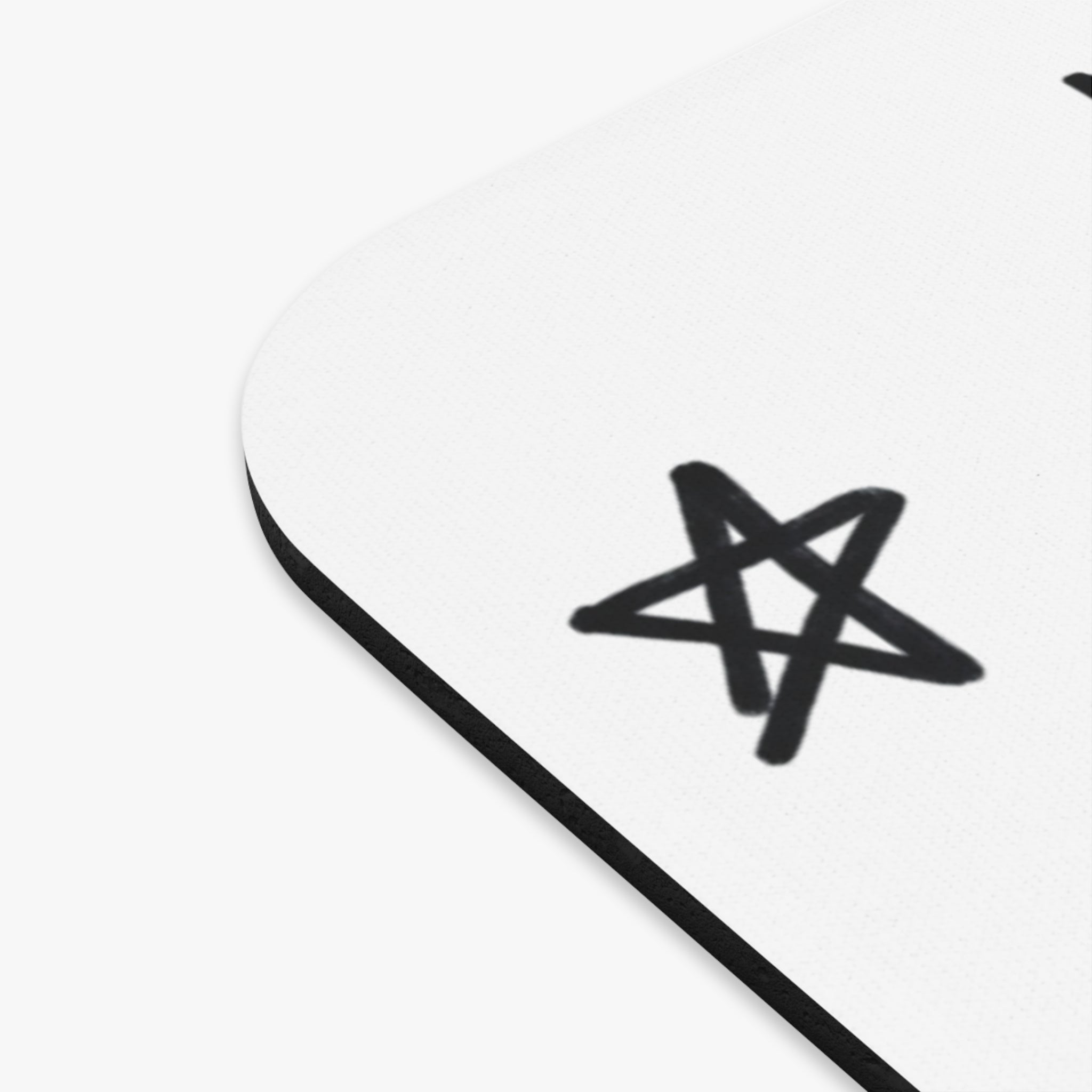Mouse Pad — Gothic "PG" Monogram with Hand-Drawn Stars