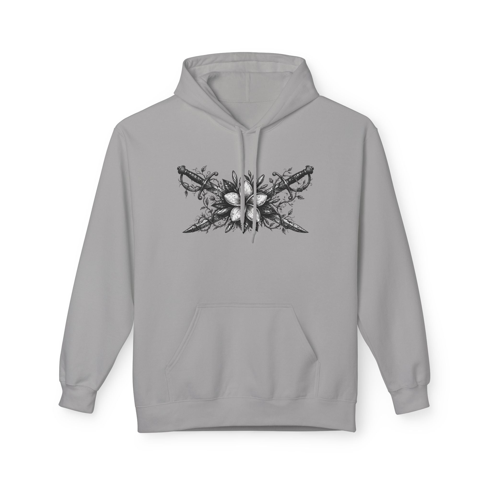 Skull & Daggers Hoodie — Gothic 'PG' Star Back Graphic