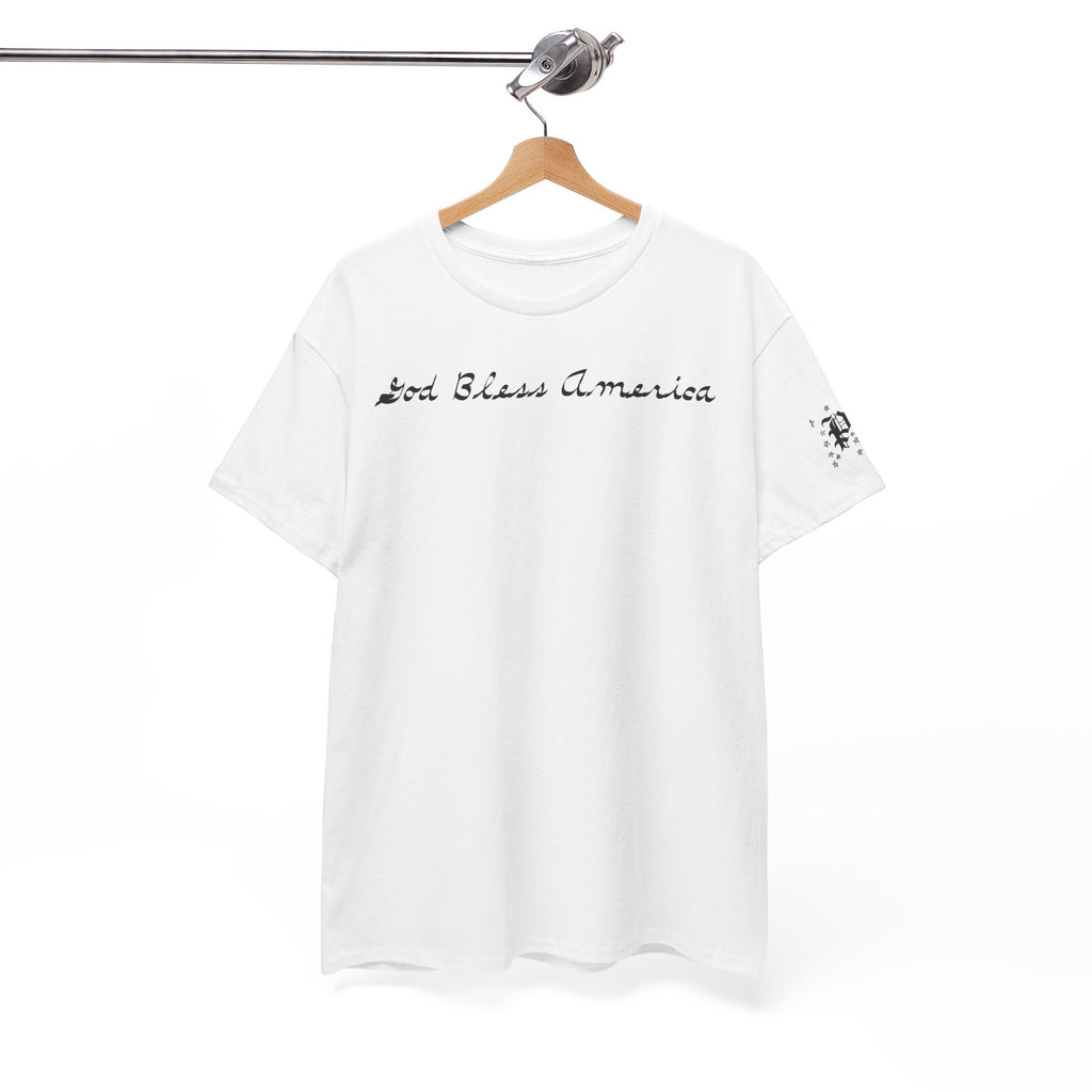 Patriotic 'God Bless America' Tee — 'We The People' Backprint 250th Celebration T-Shirt
