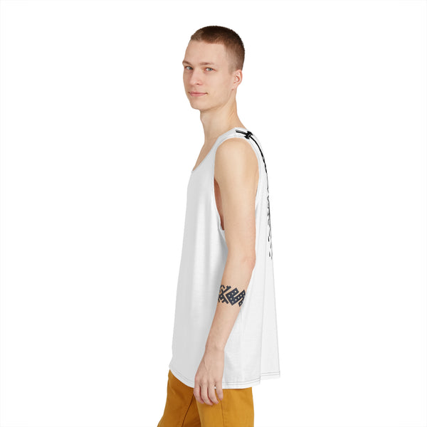 Sunflower Pendant Men’s Tank Top — Gothic Floral Graphic Tank