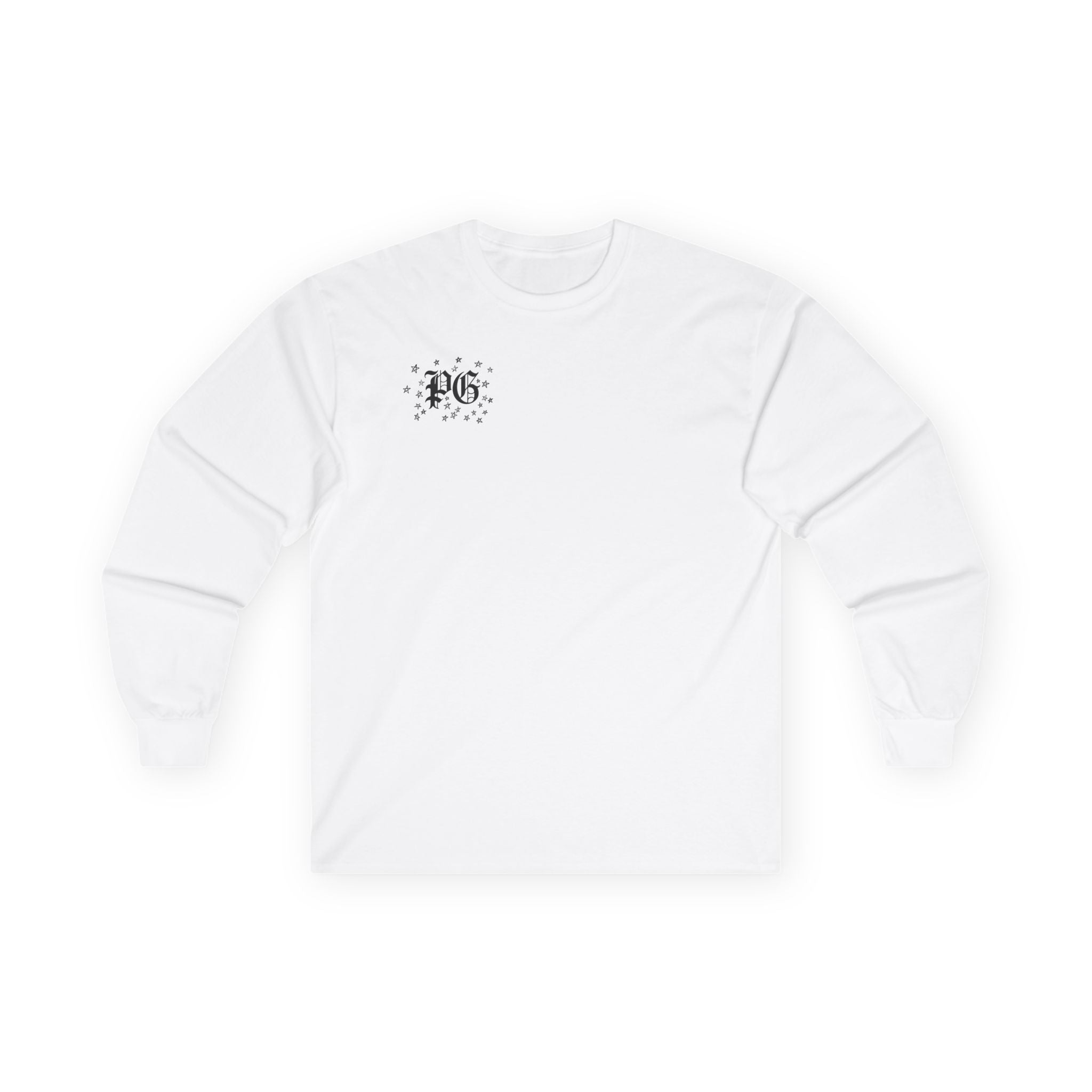 Long Sleeve Tee — Black Floral Vine Infinity Graphic