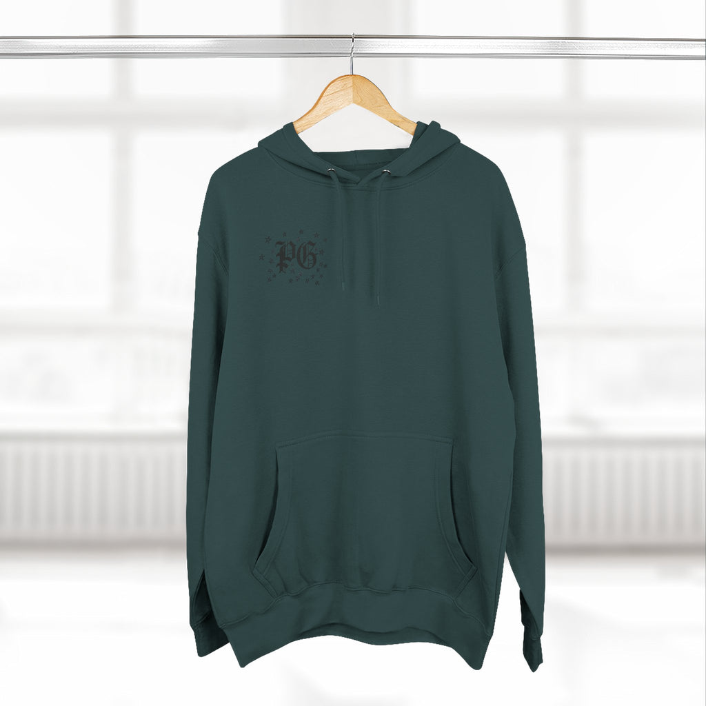 Skelly Cozy Bench Fleece Hoodie — 'Cozy Bench for Skelly' Graphic