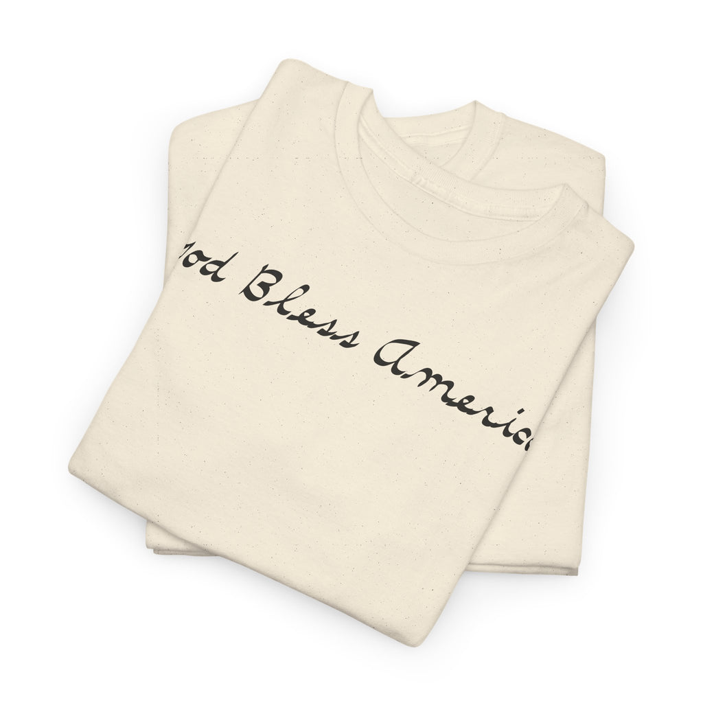 Patriotic 'God Bless America' Tee — 'We The People' Backprint 250th Celebration T-Shirt