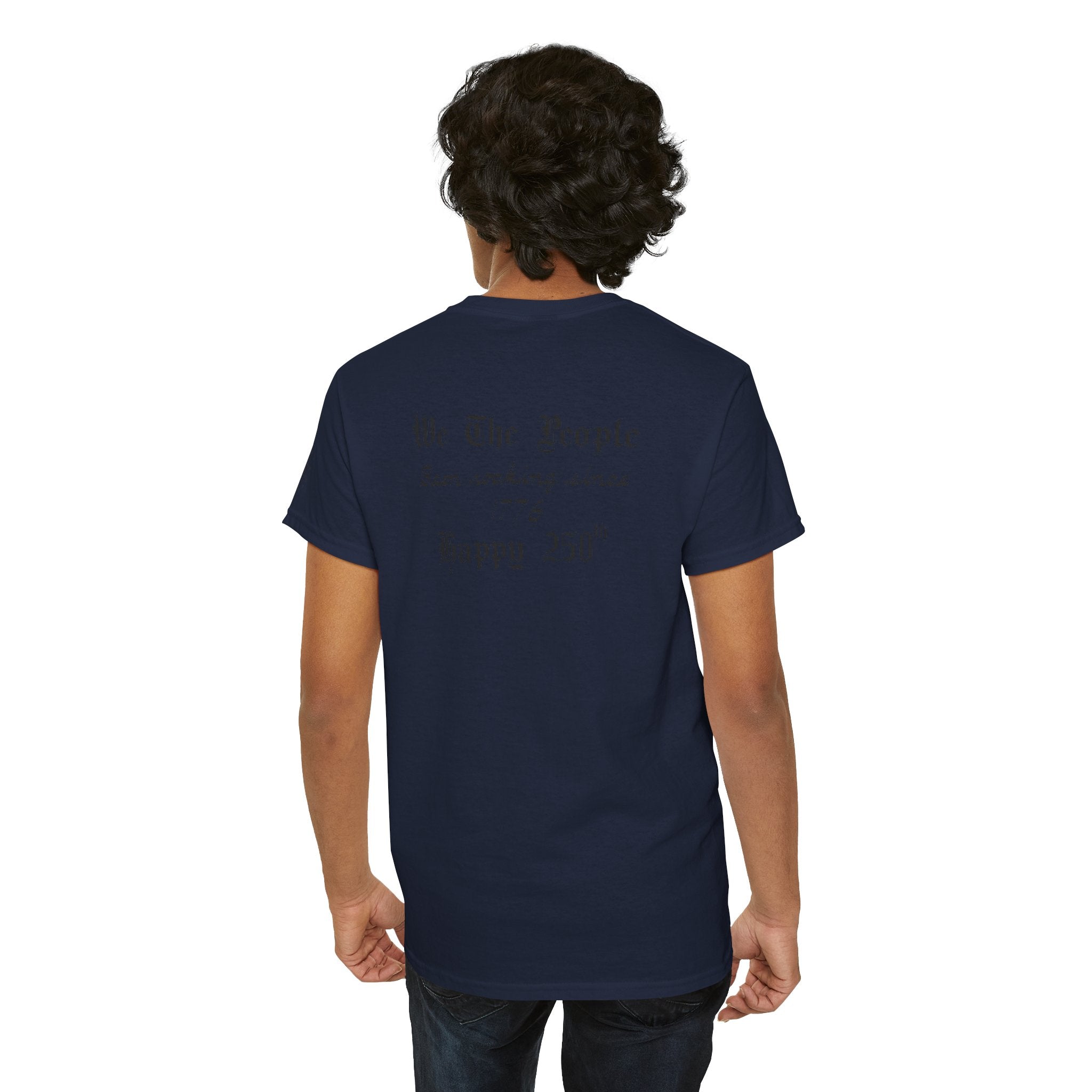 Patriotic 'God Bless America' Tee — 'We The People' Backprint 250th Celebration T-Shirt