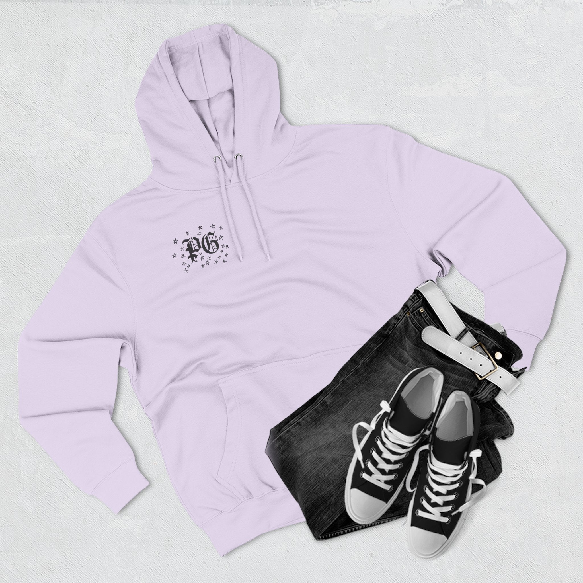 Skelly Cozy Bench Fleece Hoodie — 'Cozy Bench for Skelly' Graphic