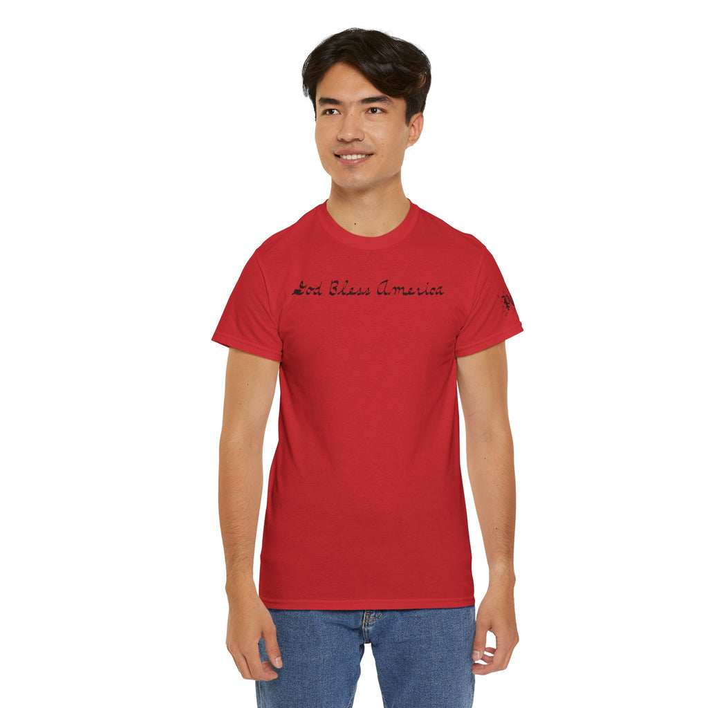 Patriotic 'God Bless America' Tee — 'We The People' Backprint 250th Celebration T-Shirt