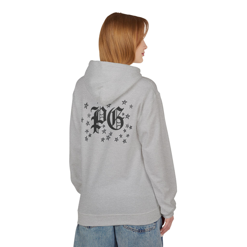 Skull & Daggers Hoodie — Gothic 'PG' Star Back Graphic