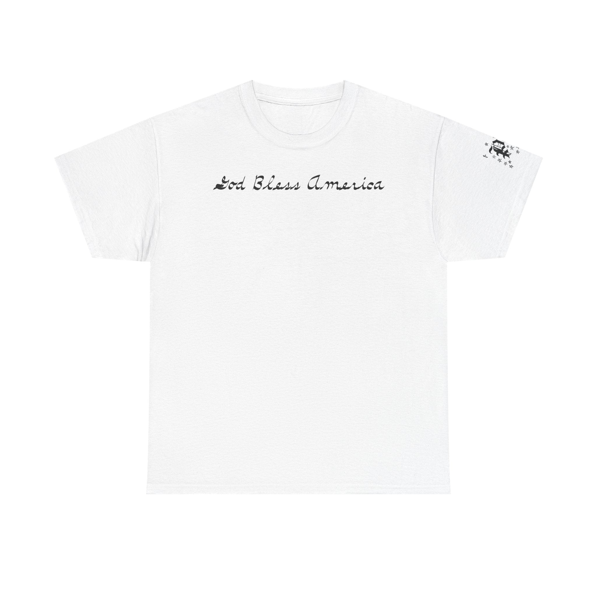 Patriotic 'God Bless America' Tee — 'We The People' Backprint 250th Celebration T-Shirt