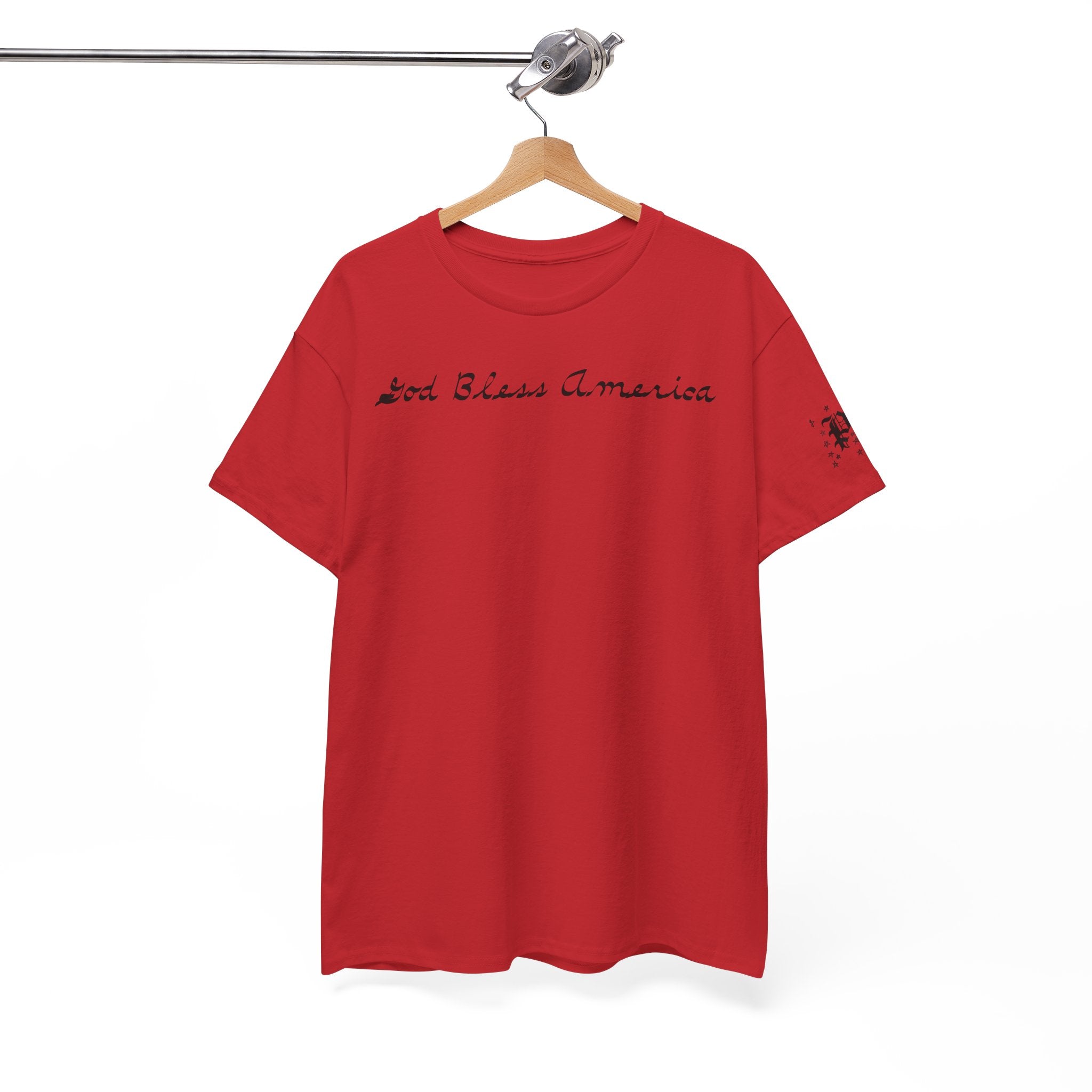 Patriotic 'God Bless America' Tee — 'We The People' Backprint 250th Celebration T-Shirt