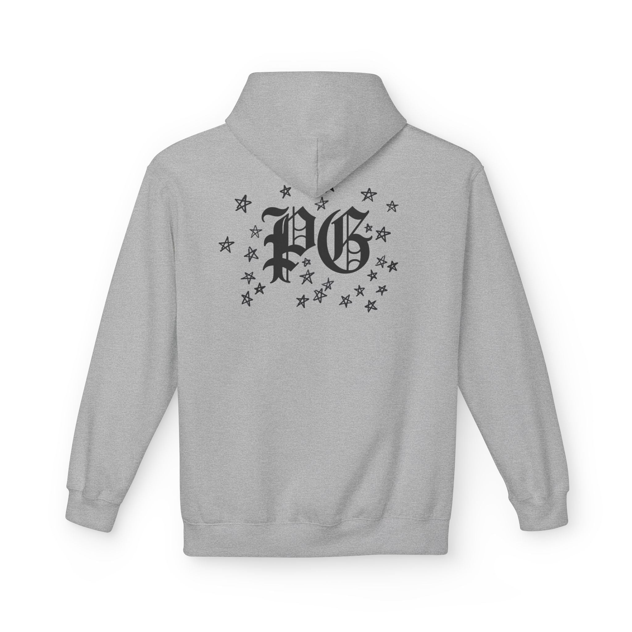 Skull & Daggers Hoodie — Gothic 'PG' Star Back Graphic