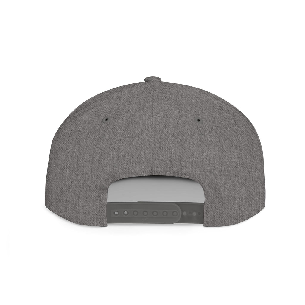 Flat Bill Snapback Hat — Gothic "PG" Monogram with Star Cluster