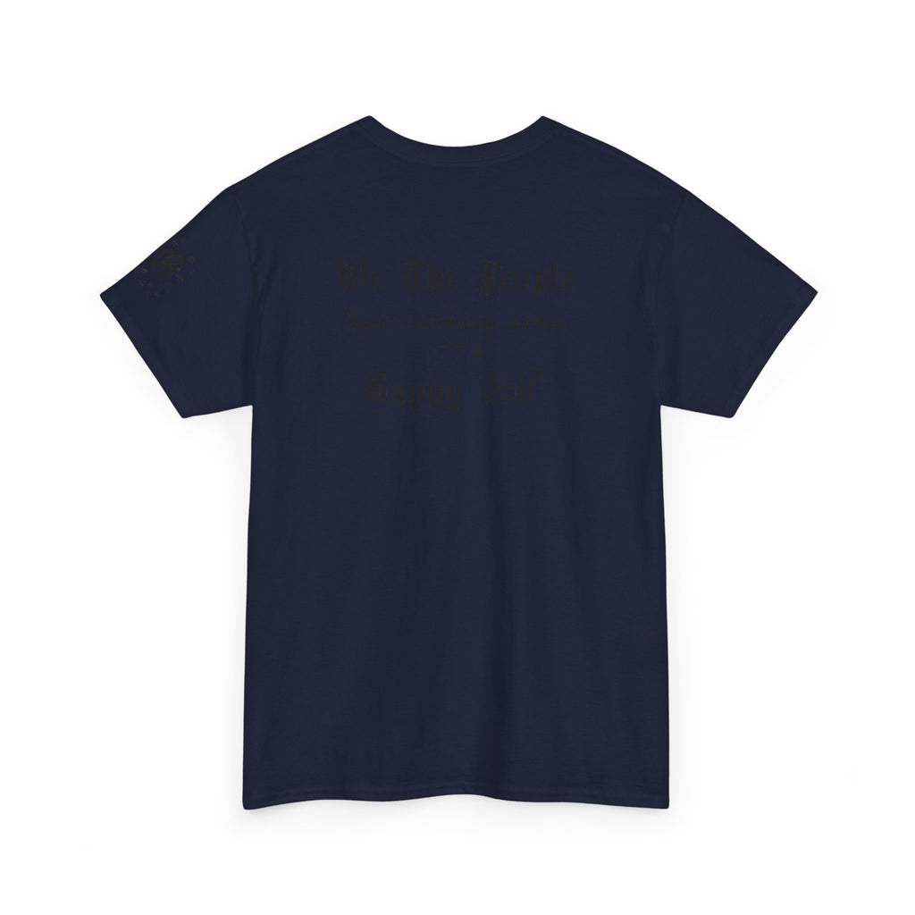Patriotic 'God Bless America' Tee — 'We The People' Backprint 250th Celebration T-Shirt