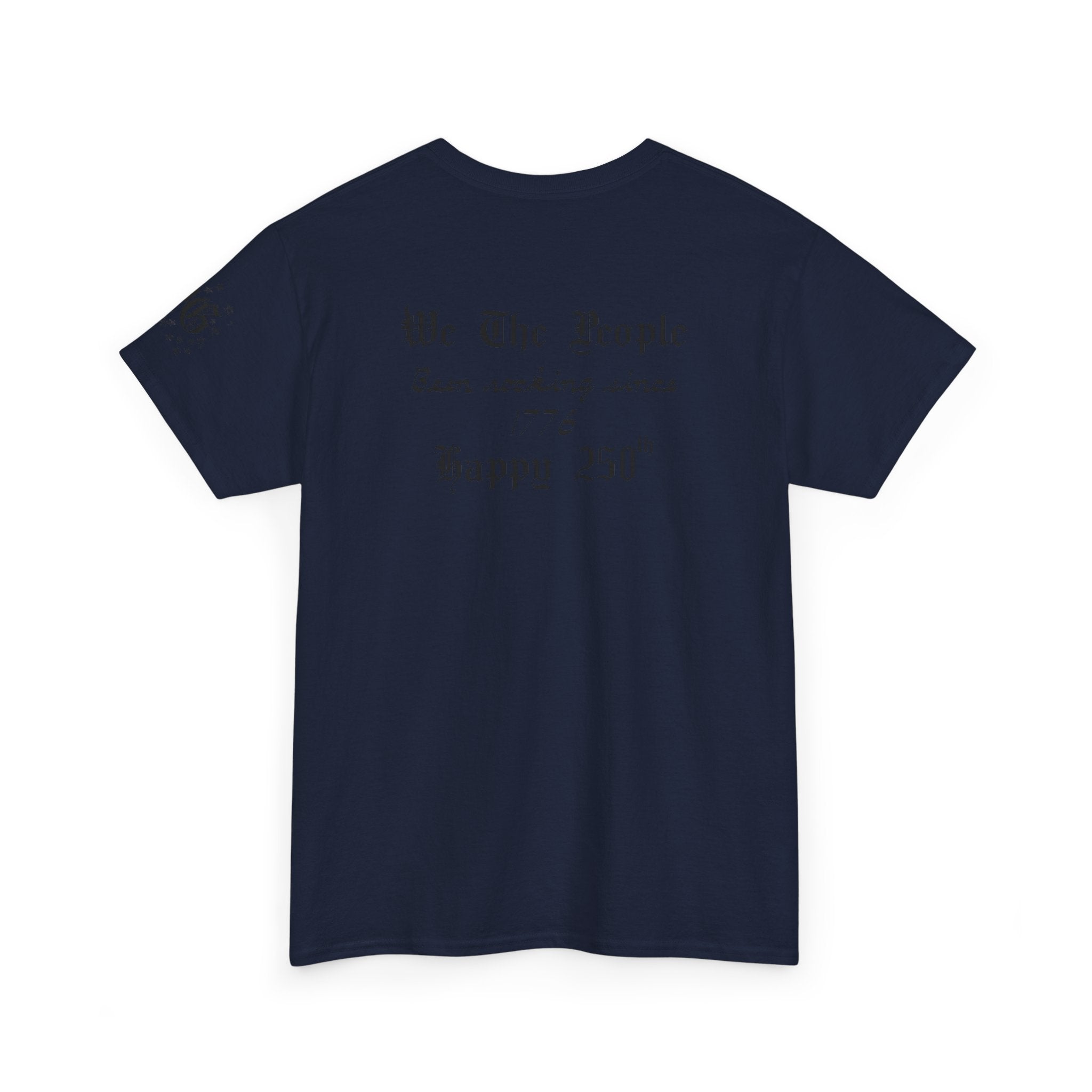 Patriotic 'God Bless America' Tee — 'We The People' Backprint 250th Celebration T-Shirt