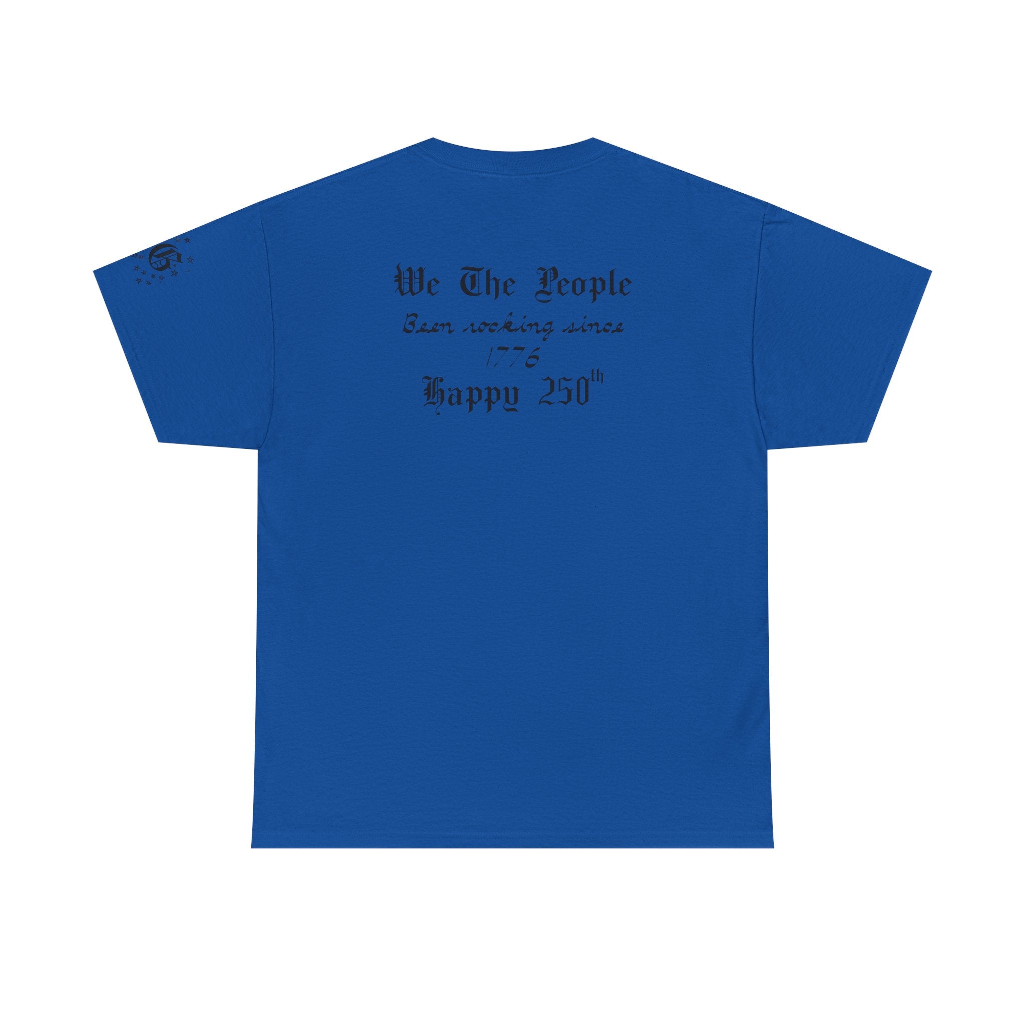 Patriotic 'God Bless America' Tee — 'We The People' Backprint 250th Celebration T-Shirt