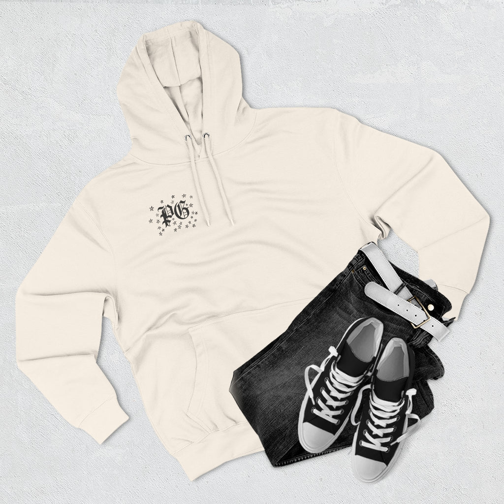 Skelly Cozy Bench Fleece Hoodie — 'Cozy Bench for Skelly' Graphic