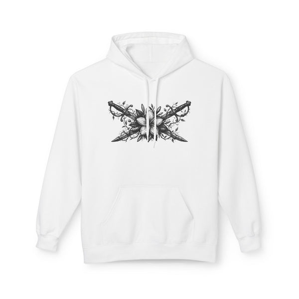 Skull & Daggers Hoodie — Gothic 'PG' Star Back Graphic