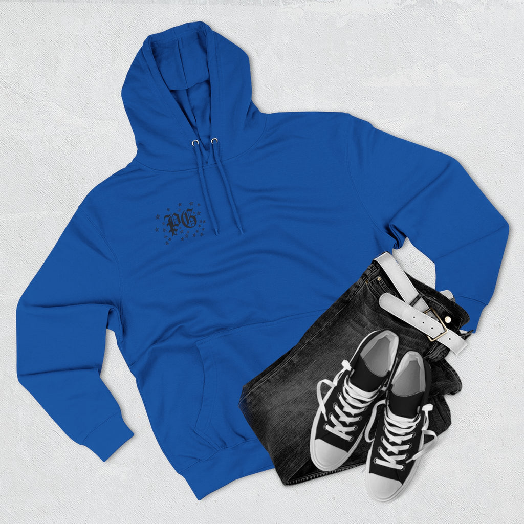 Skelly Cozy Bench Fleece Hoodie — 'Cozy Bench for Skelly' Graphic