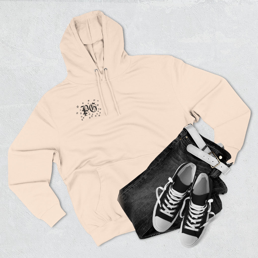 Skelly Cozy Bench Fleece Hoodie — 'Cozy Bench for Skelly' Graphic