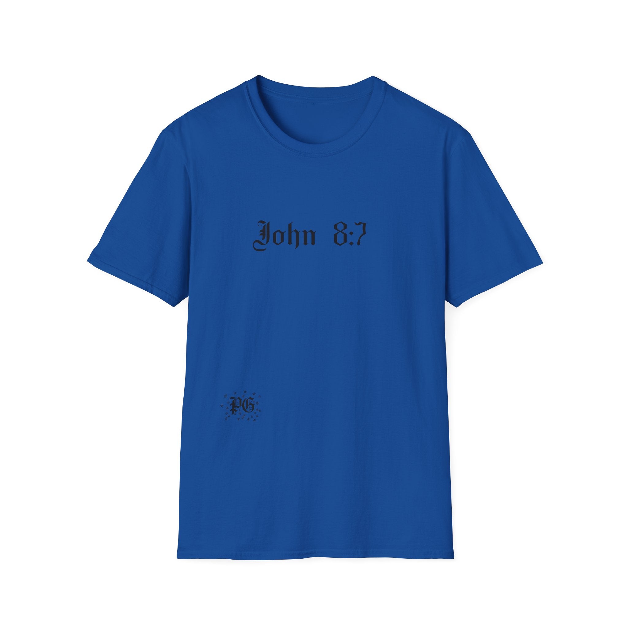 T-Shirt — John 8:7 Vintage Scripture Tee