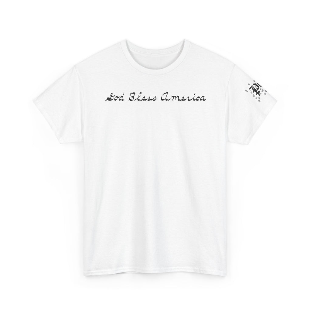 Patriotic 'God Bless America' Tee — 'We The People' Backprint 250th Celebration T-Shirt