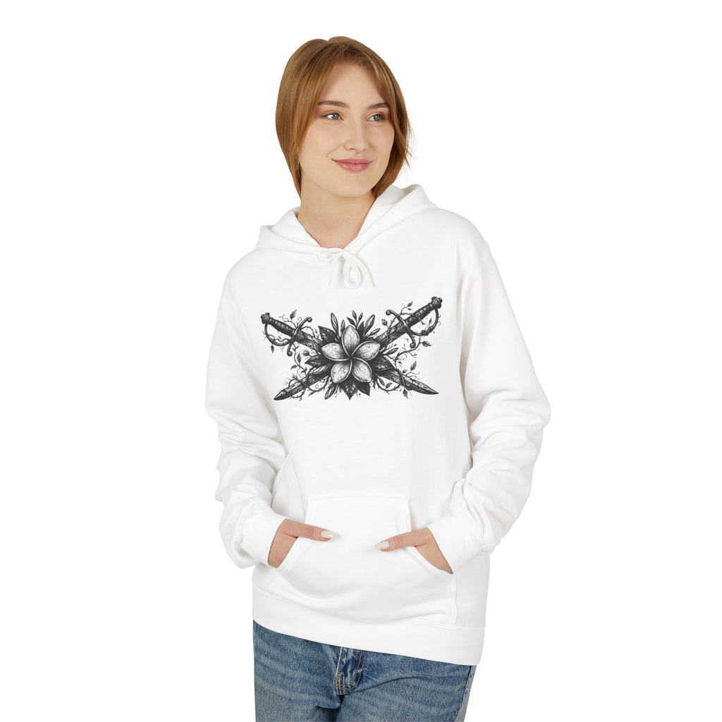 Skull & Daggers Hoodie — Gothic 'PG' Star Back Graphic