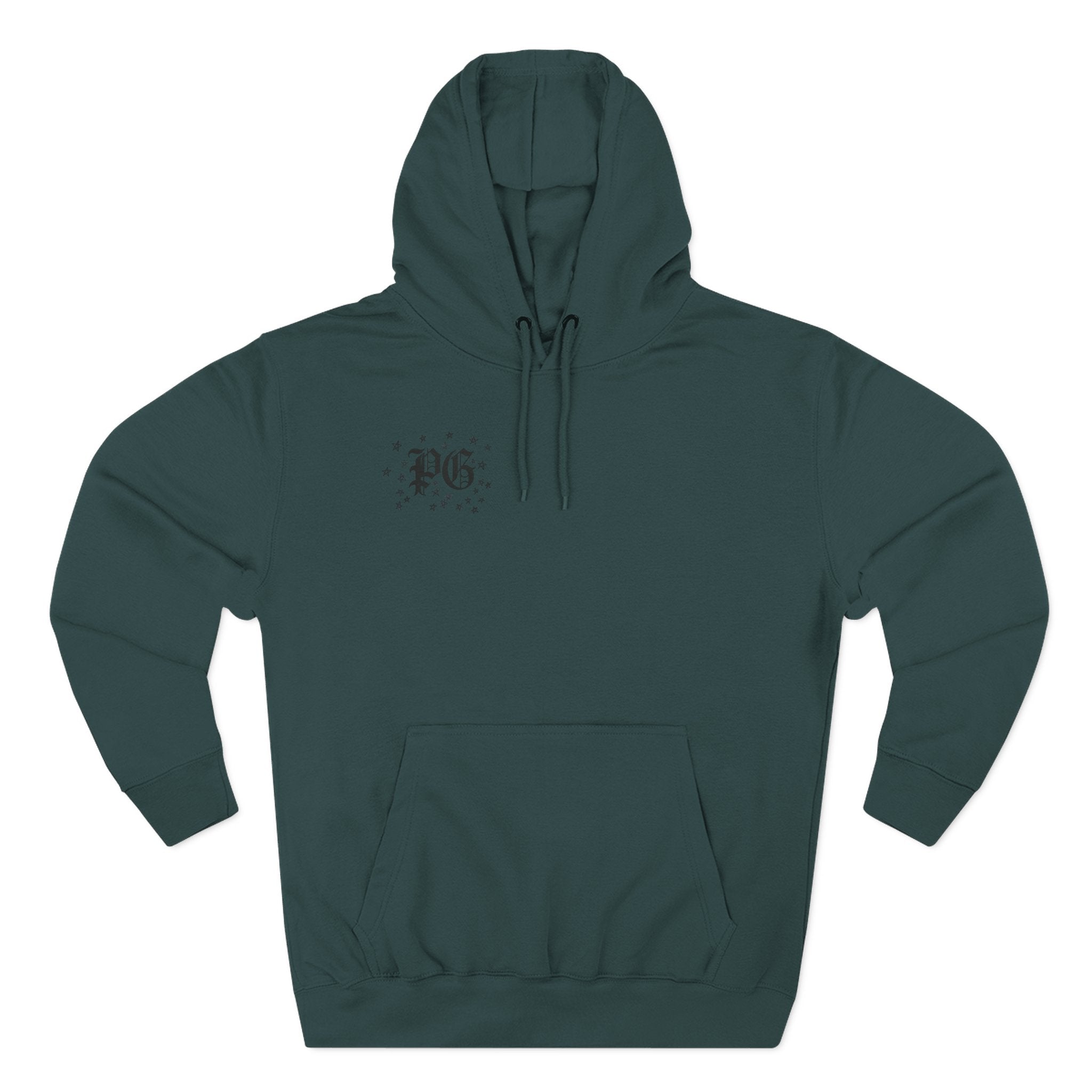 Skelly Cozy Bench Fleece Hoodie — 'Cozy Bench for Skelly' Graphic