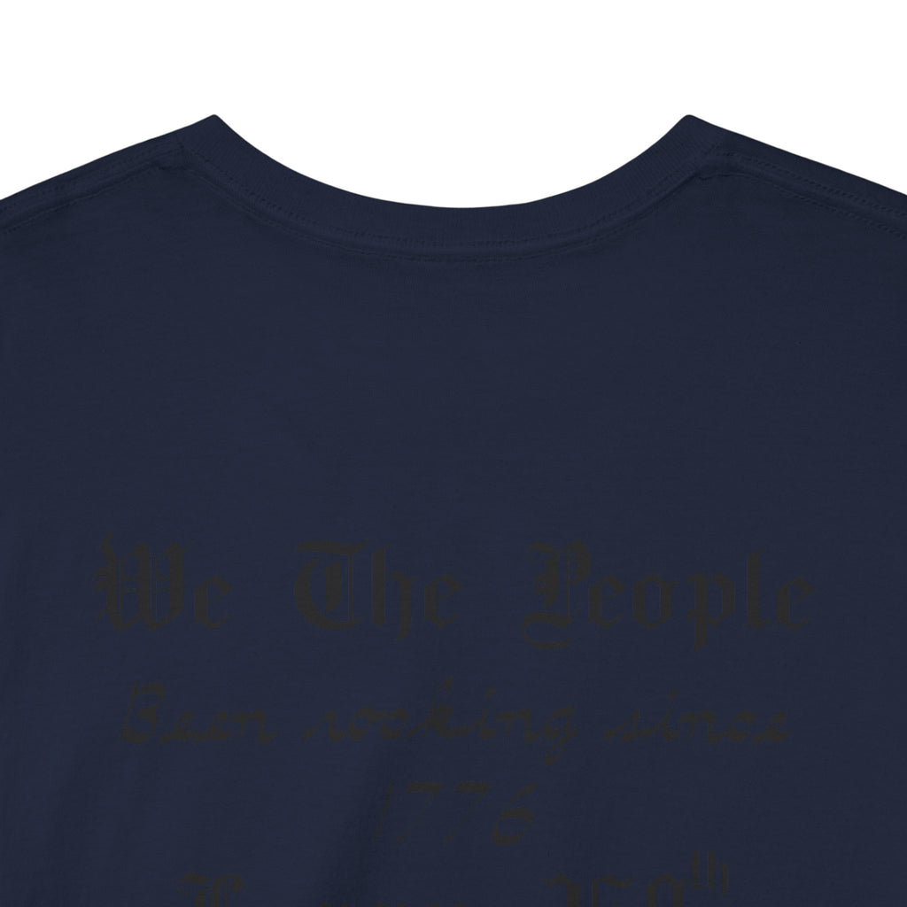 Patriotic 'God Bless America' Tee — 'We The People' Backprint 250th Celebration T-Shirt