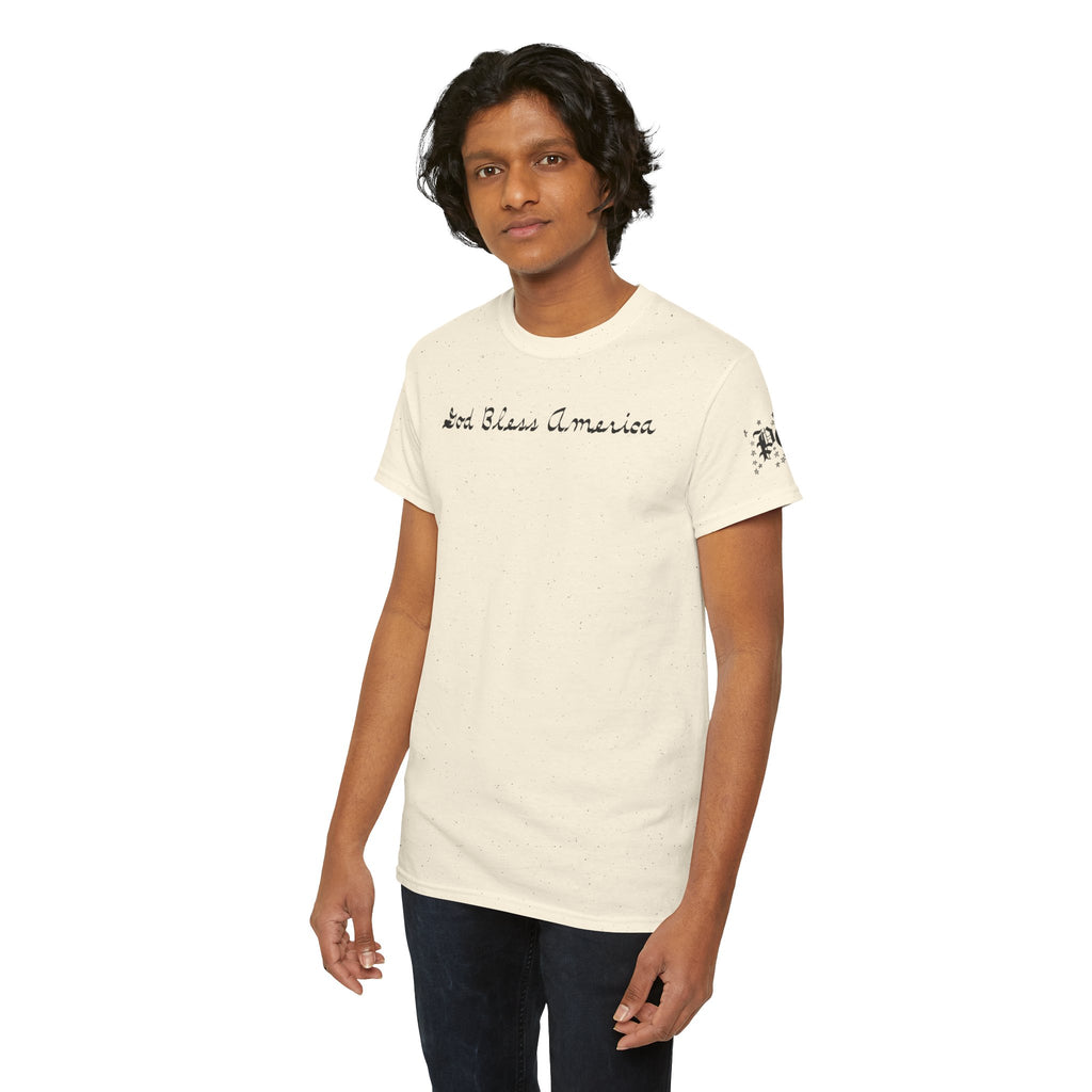 Patriotic 'God Bless America' Tee — 'We The People' Backprint 250th Celebration T-Shirt