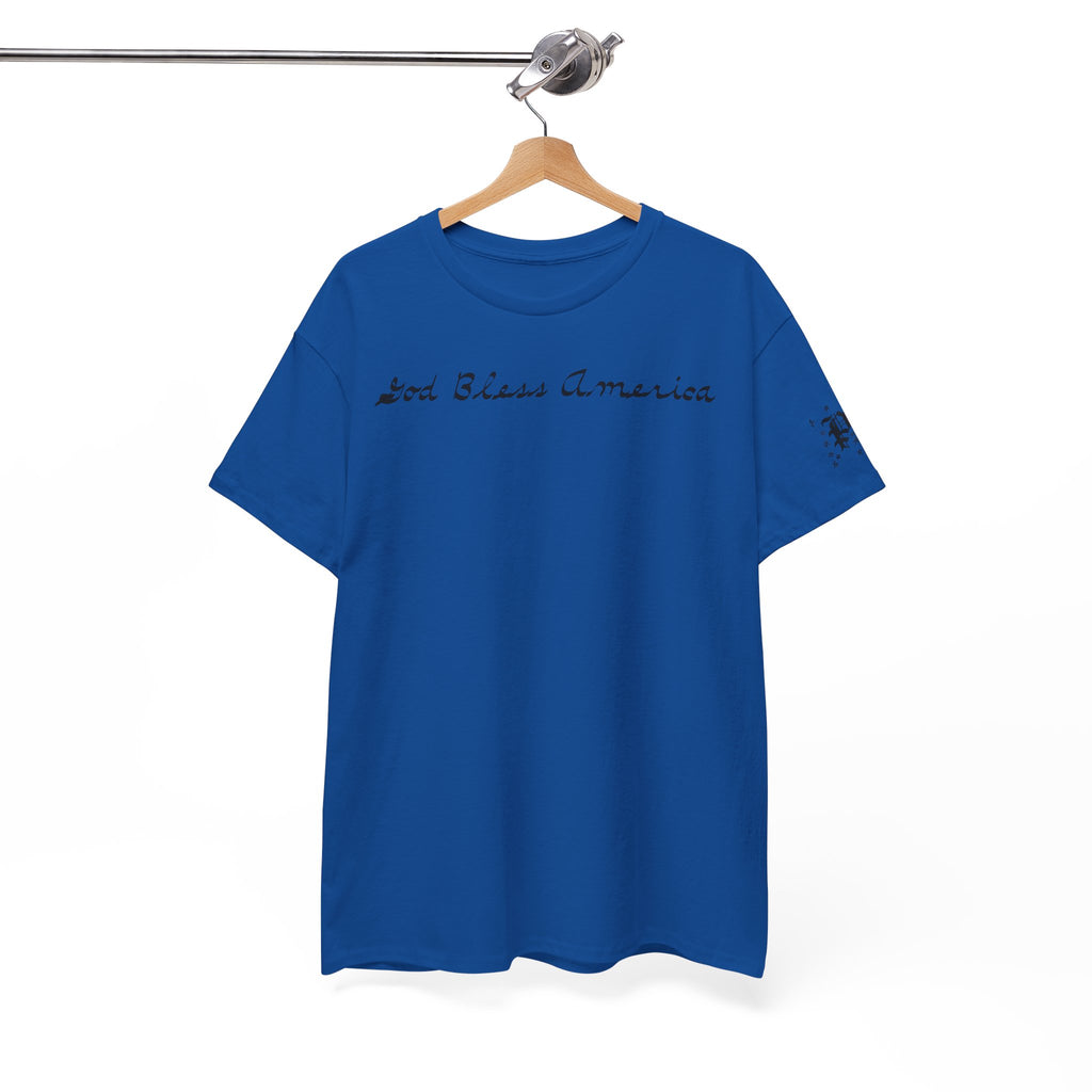 Patriotic 'God Bless America' Tee — 'We The People' Backprint 250th Celebration T-Shirt