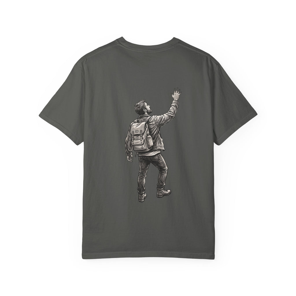 Isaiah 6:8 T-Shirt — Vintage Prayerful Backpacker Graphic Tee