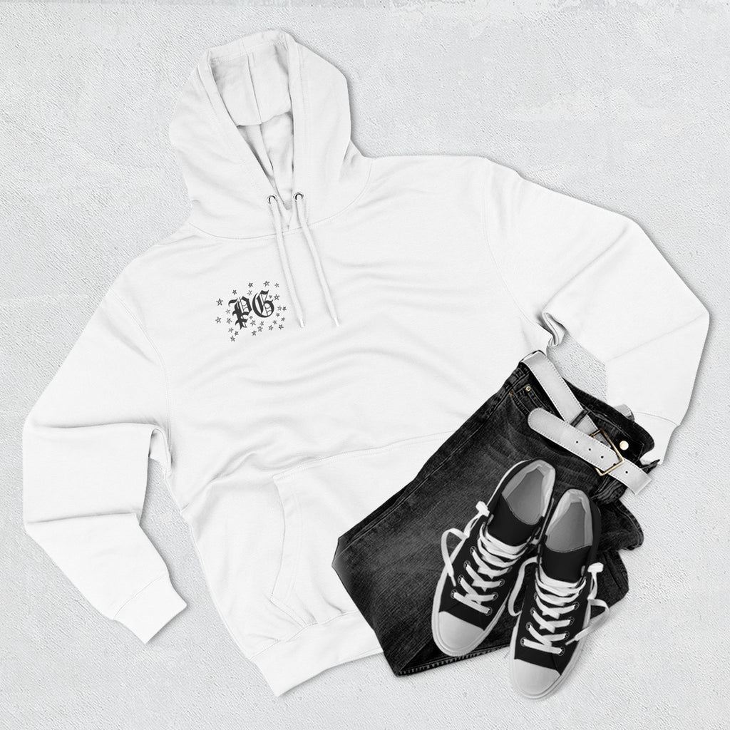 Skelly Cozy Bench Fleece Hoodie — 'Cozy Bench for Skelly' Graphic